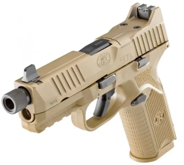 FN 509 TACTICAL FLAT DARK EARTH 9MM 4.5" 17-ROUNDS NIGHT SIGHTS