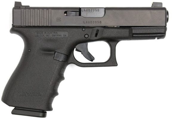 GLOCK 19 RTF BLACK 9MM 4-INCH 15RD