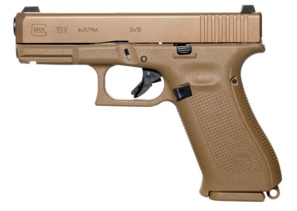 GLOCK 19X GEN 5 COYOTE 9MM 4.02-INCH 17-ROUND NIGHT SIGHTS