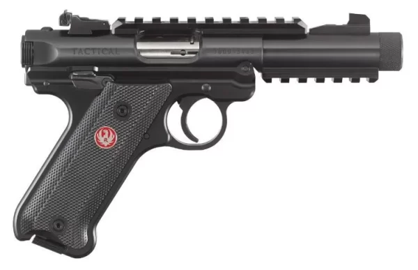 RUGER MKIV TACTICAL BLACK 22LR 4.4 INCH BARREL 10 ROUNDS