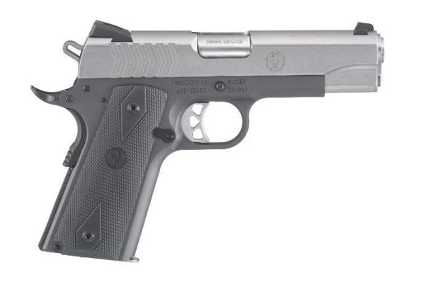 RUGER SR1911 STAINLESS / BLACK 9MM 4.25-INCH 10 ROUNDS