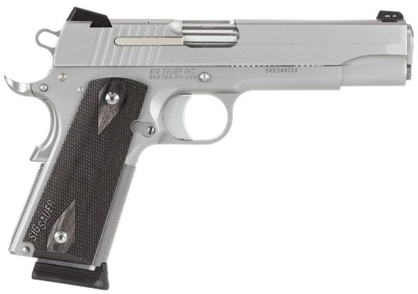 SIG SAUER 1911 STAINLESS .45 ACP 5-INCH 8RDS SIGLITE NIGHT SIGHTS