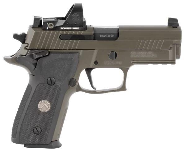 SIG SAUER P229 COMPACT LEGION RX GRAY 9MM 3.9" BARREL 15-ROUNDS ROMEO1 REFLEX SIGHT