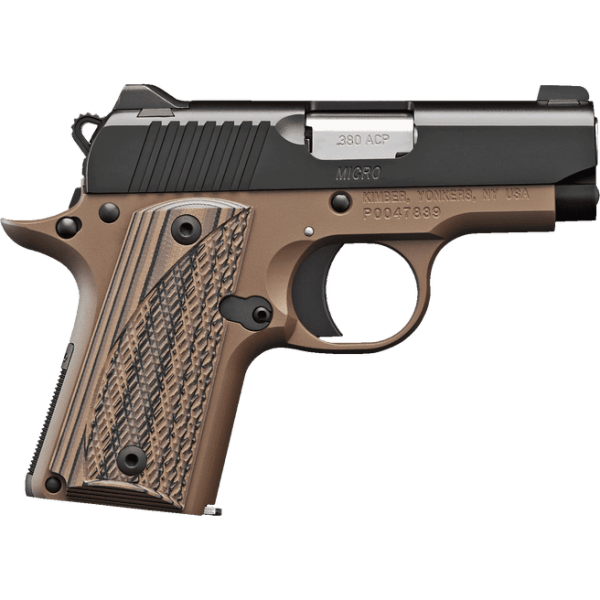 KIMBER MICRO DESERT NIGHT DESERT TAN .380 ACP 2.75" BARREL 7-ROUNDS WITH G-10 GRIPS