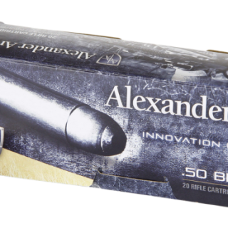 ALEXANDER ARMS CENTERFIRE RIFLE BRASS .50 BEOWULF 200-GRAIN 20-ROUNDS PT