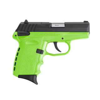 SCCY CPX-1 RD LIME GREEN / BLACK 9MM 3.1" BARREL 10-ROUNDS CTS-1500 REFLEX SIGHT