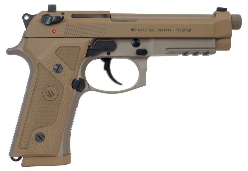 BERETTA M9A3 FLAT DARK EARTH 9MM 5" BARREL 10-ROUNDS