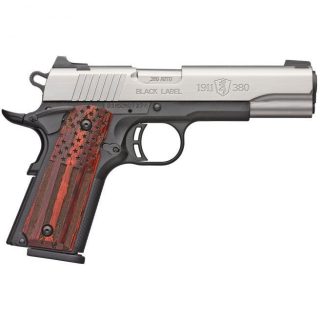 BROWNING 1911-380 LABEL PRO .380 ACP 4.25" BARREL 8-ROUNDS WITH 3-DOT COMBAT SIGHT CONFIGURATION