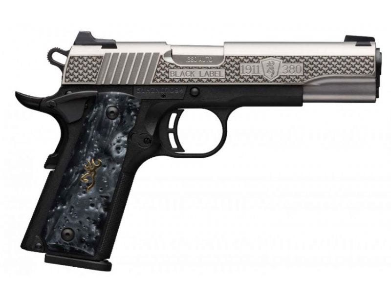 BROWNING BLACK LABEL HIGH GRADE 1911-380 4.25" BARREL 8 ROUNDS 3D BLACK PEARL