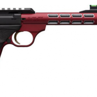 BROWNING BUCK MARK PLUS VISION .22LR 5.9" 10 ROUNDS THREADED BLACK/RED