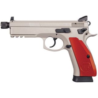 CZ 75 SP-01 TACTICAL URBAN GREY 9MM 5.21" BARREL 18-ROUNDS RED ALUMINUM GRIPS