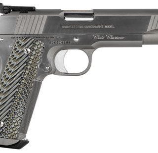 COLT FIREARMS 1911 CUSTOM COMPETITION STAINLESS .38 SUPER 5" BARREL 9-ROUNDS