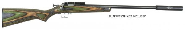 KSA Crickett Bolt Action 22 LR 1 Rd 16.125 Inch Green Laminate/ Black