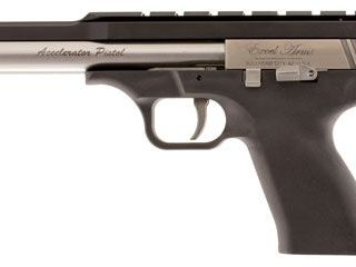 EXCEL ARMS MP-22 STAINLESS STEEL SLIDE POLYMER FRAME BLACK SEMI AUTO PISTOL .22 WMR 6.5 INCH BARREL 9 ROUNDS ADJUSTABLE SIGHTS