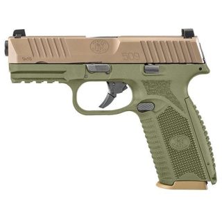FN 509 OD GREEN / FLAT DARK EARTH 9MM 4" BARREL 10-ROUNDS COMBAT SIGHTS