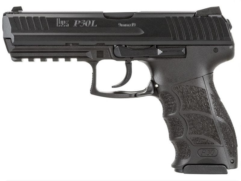 HECKLER AND KOCH P30L LEM 9MM 4.45" BARREL 17-ROUNDS