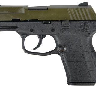 KEL-TEC PF-9 9MM 3.1-INCH BARREL 7RD OD GREEN SLIDE BLACK FRAME