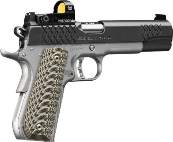 KIMBER AEGIS ELITE CUSTOM STAINLESS .45 ACP 5-INCH 8RDS VORTEX VENOM RED DOT