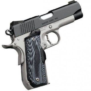 KIMBER MASTER CARRY PRO 45ACP 4-INCH 8RD MATTE BLACK / STAINLESS NIGHT SIGHTS AND CRIMSON TRACE LASERGRIP