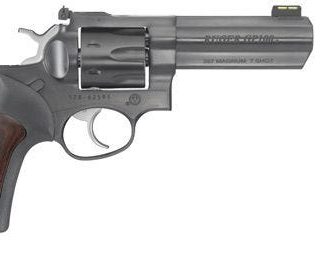 Ruger GP100 Blue .357 Mag / .38 SPL 4.2-inch 7Rds Black Rubber w/Hardwood Insert Grips