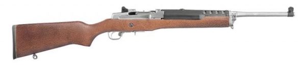 Ruger Mini Thirty Hardwood / Stainless 7.62x39 18.5-inch 5rd