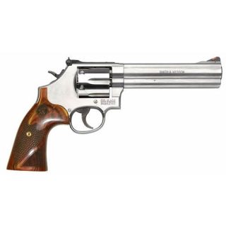Smith and Wesson 629 Deluxe Stainless / Wood .44 Mag 6.5-inch 6Rd Red Ramp Front Sight
