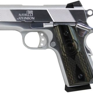 IVER JOHNSON 1911 THRASHER OFFICER CHROME 9MM 3.13" BARREL 8-ROUNDS