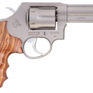 Taurus 65 Stainless .357 Mag / .38 SPL 4" Barrel 6-Rounds Hogue Hardwood Grips