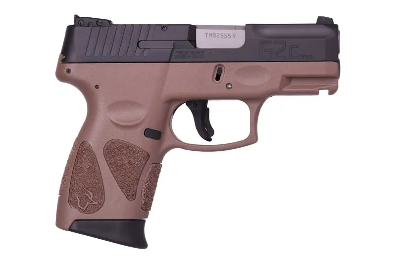TAURUS G2C COYOTE BROWN 9MM 3.25" BARREL 12-ROUNDS MANUAL SAFETY