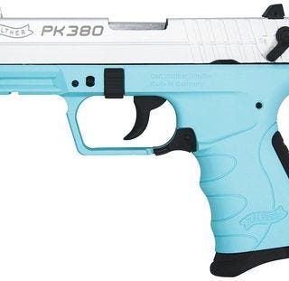 WALTHER PK380 SEMI AUTO PISTOL ROBINS EGG BLUE 380ACP 3.6 INCH 8 RD COMPACT