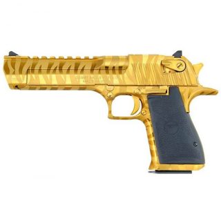 MAGNUM RESEARCH DESERT EAGLE MK19 GOLD TIGER STRIPES .44 MAG 6" BARREL 8-ROUNDS