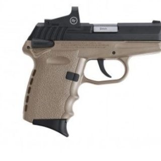 SCCY CPX-1 RD FLAT DARK EARTH / BLACK 9MM 3.1" BARREL 10-ROUNDS CTS-1500 RED DOT SIGHT