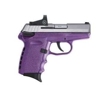 SCCY CPX-1 RD PURPLE / STAINLESS STEEL 9MM 3.1" BARREL 10-ROUNDS CTS-1500 REFLEX SIGHT