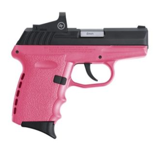 SCCY CPX-2 RD PINK / BLACK 9MM 3.1" BARREL 10-ROUNDS CTS-1500 REFLEX SIGHT