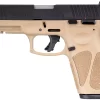 Tenifer Matte Black / Tan 9mm Luger Full Size 17 Rds. Steel Sights - Image 4