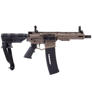 ATI ALPHA MAXX AR-15 Rifle with 60-Round Magazine and Flip-Up Sights in Flat Dark Earth (FDE)