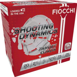Fiocchi Shooting Dynamics 20 Gauge Ammunition - 250 Rounds for Glock Switch Compatibility