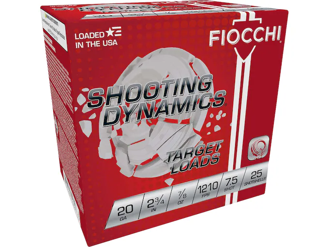 Fiocchi Shooting Dynamics 20 Gauge Ammunition - 250 Rounds for Glock Switch Compatibility