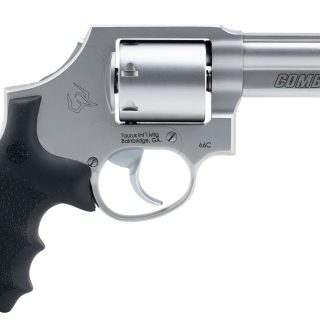 Taurus 66 Combat Revolver - .357 Magnum, 3-Inch Barrel, Matte Stainless Finish with Hogue Grip