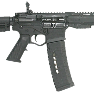 AR-15 Pistol 5.56x45mm/.223 Remington, 7.5-Inch Barrel, Black Finish, Pro 2A Blade Brace, M-Lok Handguard, Includes 60-Round Magazine