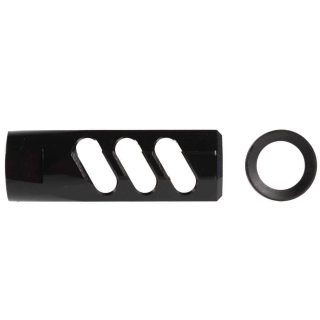 F1 Firearms 5.56 Flat Faced Compensating Muzzle Brake with Black Nitride Finish