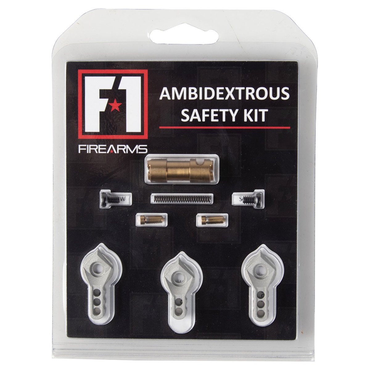 F1 Firearms Silver Safety Selector Kit - AR-15 Upgrade for Enhanced Control